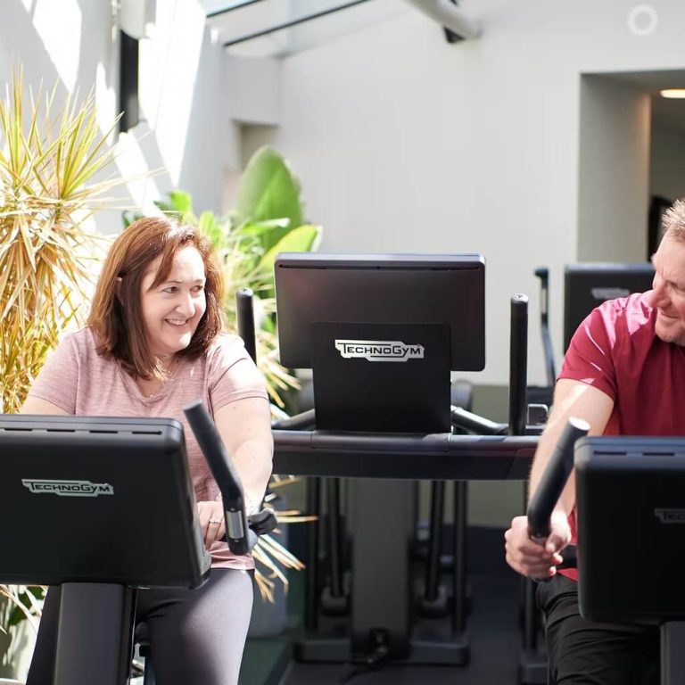 an elderly couple taking phisiotherapy group classes in sydney
